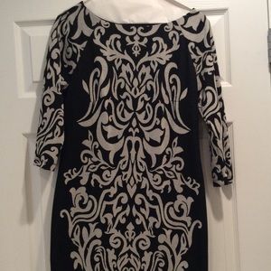 Black and Grey Cotton Dress.